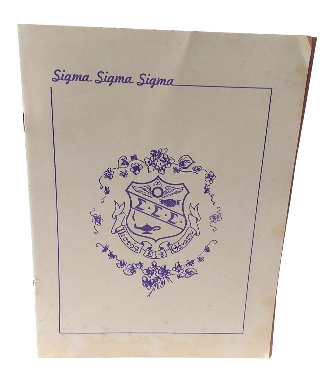 1960s Tri Sigma Sigma Sigma Sorority Booklet NC Carolina 1960s Ephemera UNC