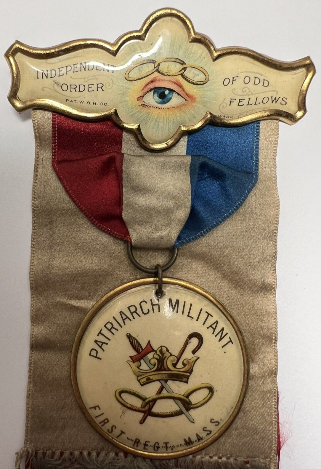 *VERY RARE* 1896 Antique IOOF Patriarch Militant 1st. Reg. Mass Pilgrimage NY