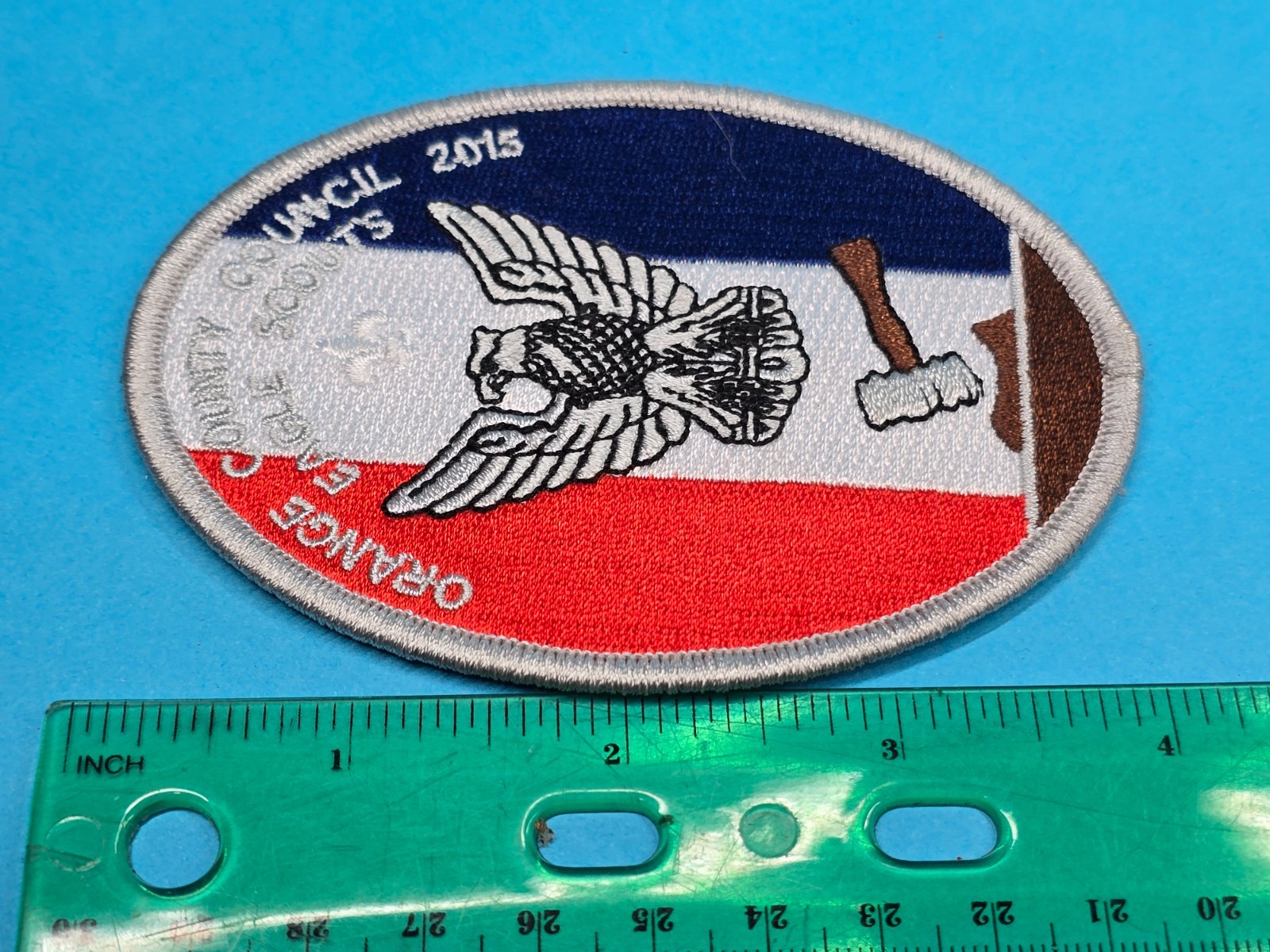 2015 Orange County Council Eagle Scouts Patch Red White Blue BSA 4 Inch
