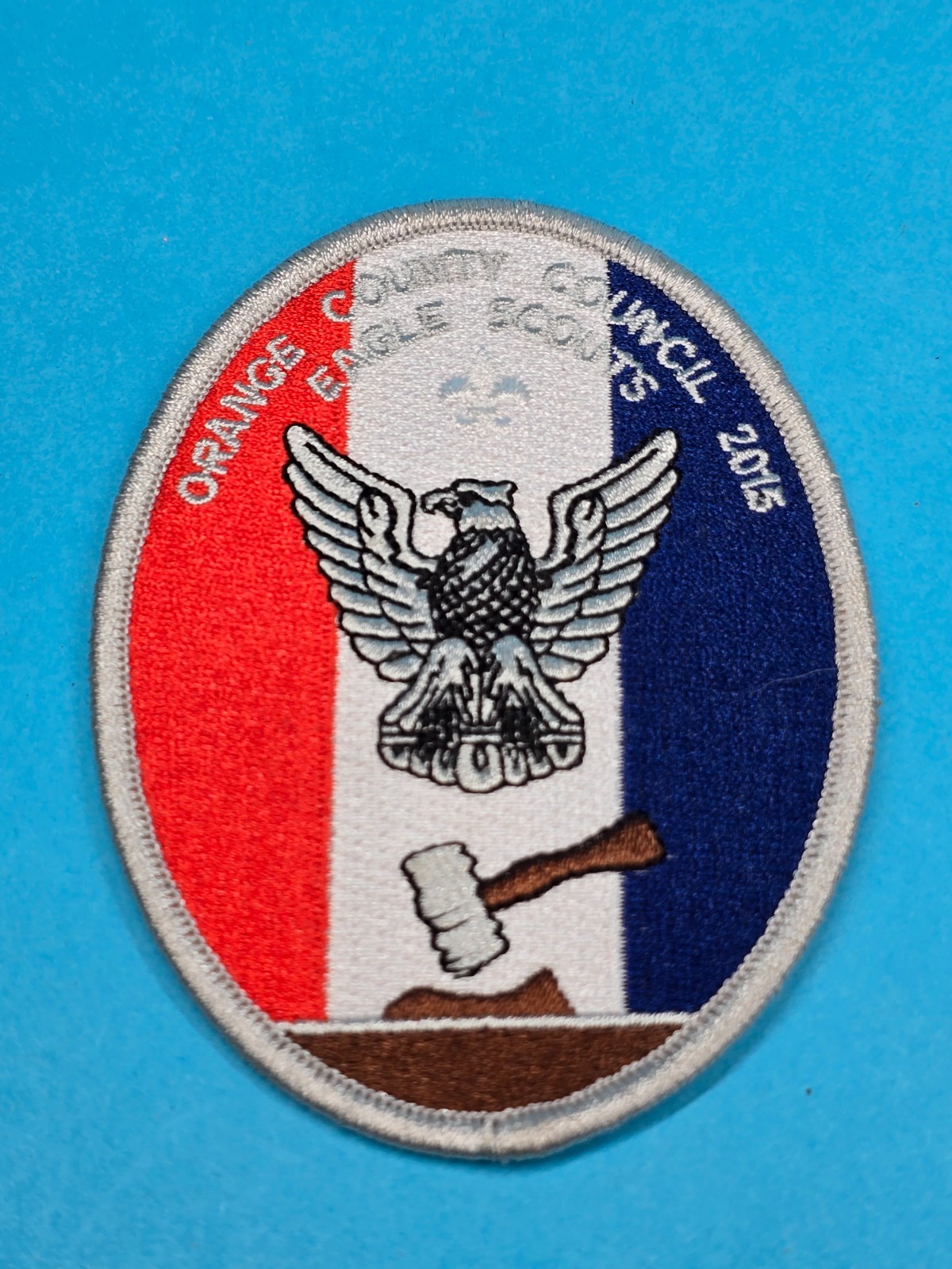 2015 Orange County Council Eagle Scouts Patch Red White Blue BSA 4 Inch