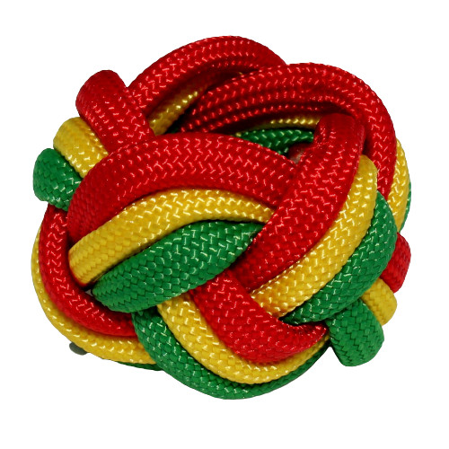 Handmade Scout Neckerchief Slide Woggle Webelos Paracord Turks Head Knot Red