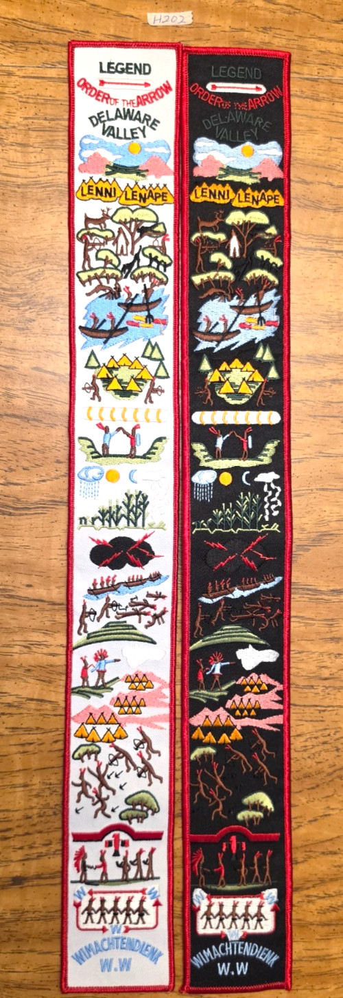 ORIGINAL OA LEGEND STRIPS from LENNE LANPI VALLEY, WWW – 2 STRIPS, BLACK & WHITE