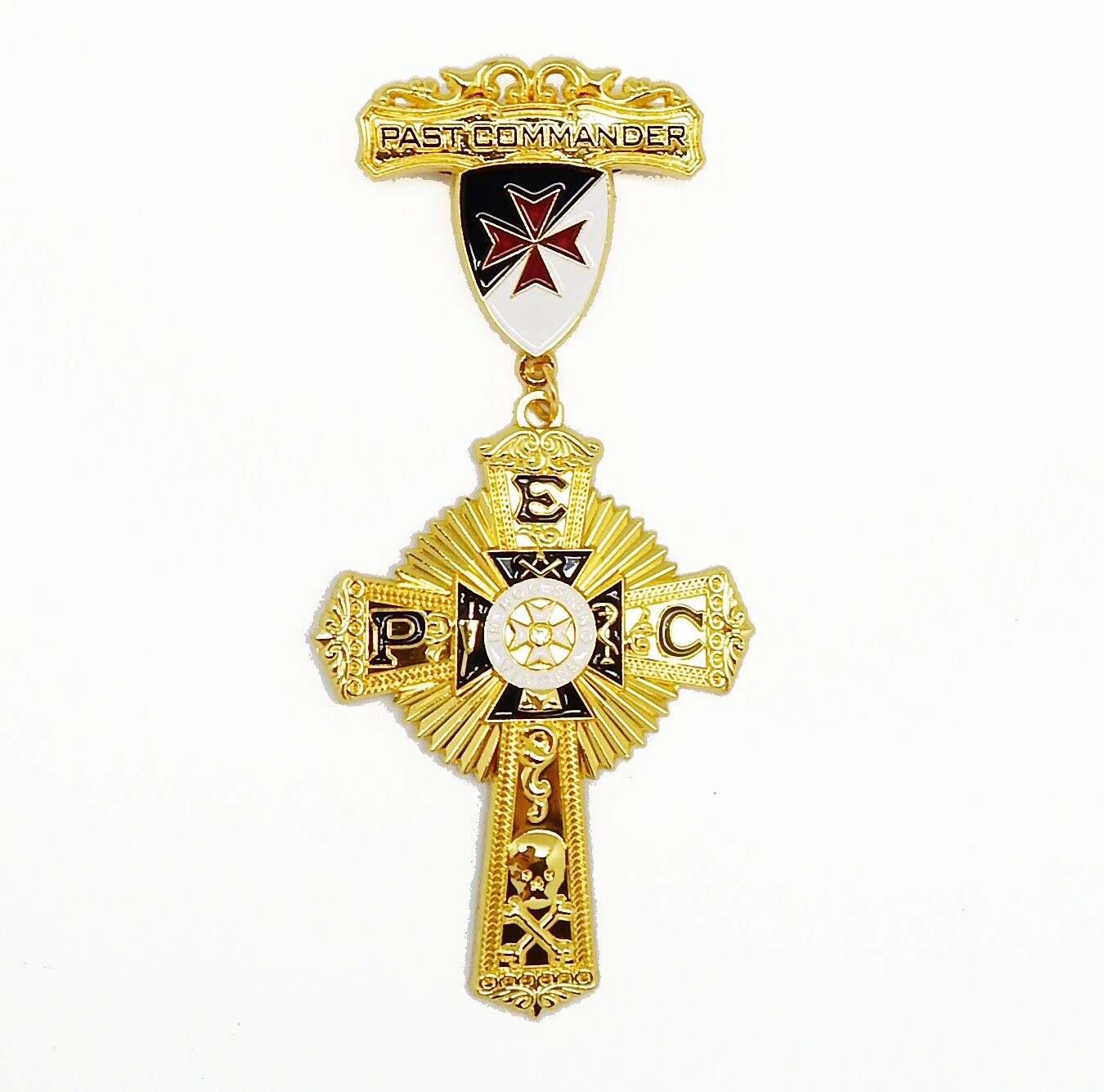 York Rite Knights Templar Past Eminent Commander Masonic Jewel NEW DESIGN!