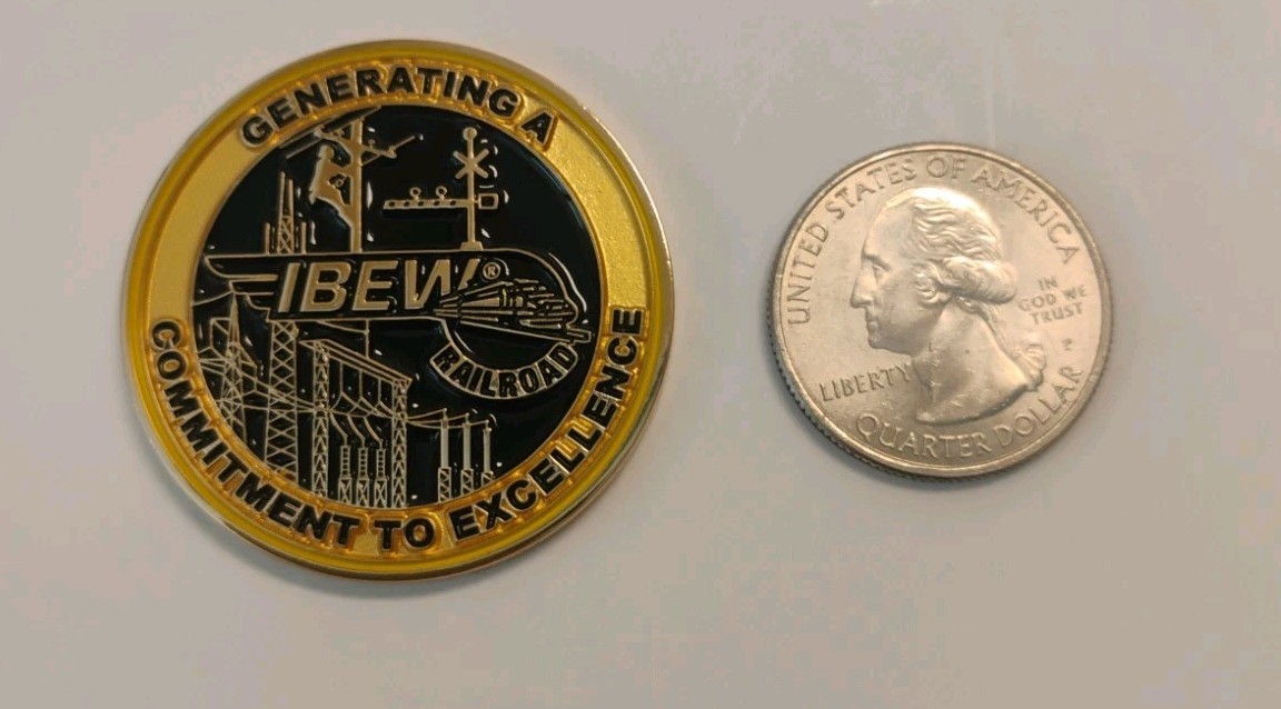 IBEW union Challenge Coin Railroad Free Shipping