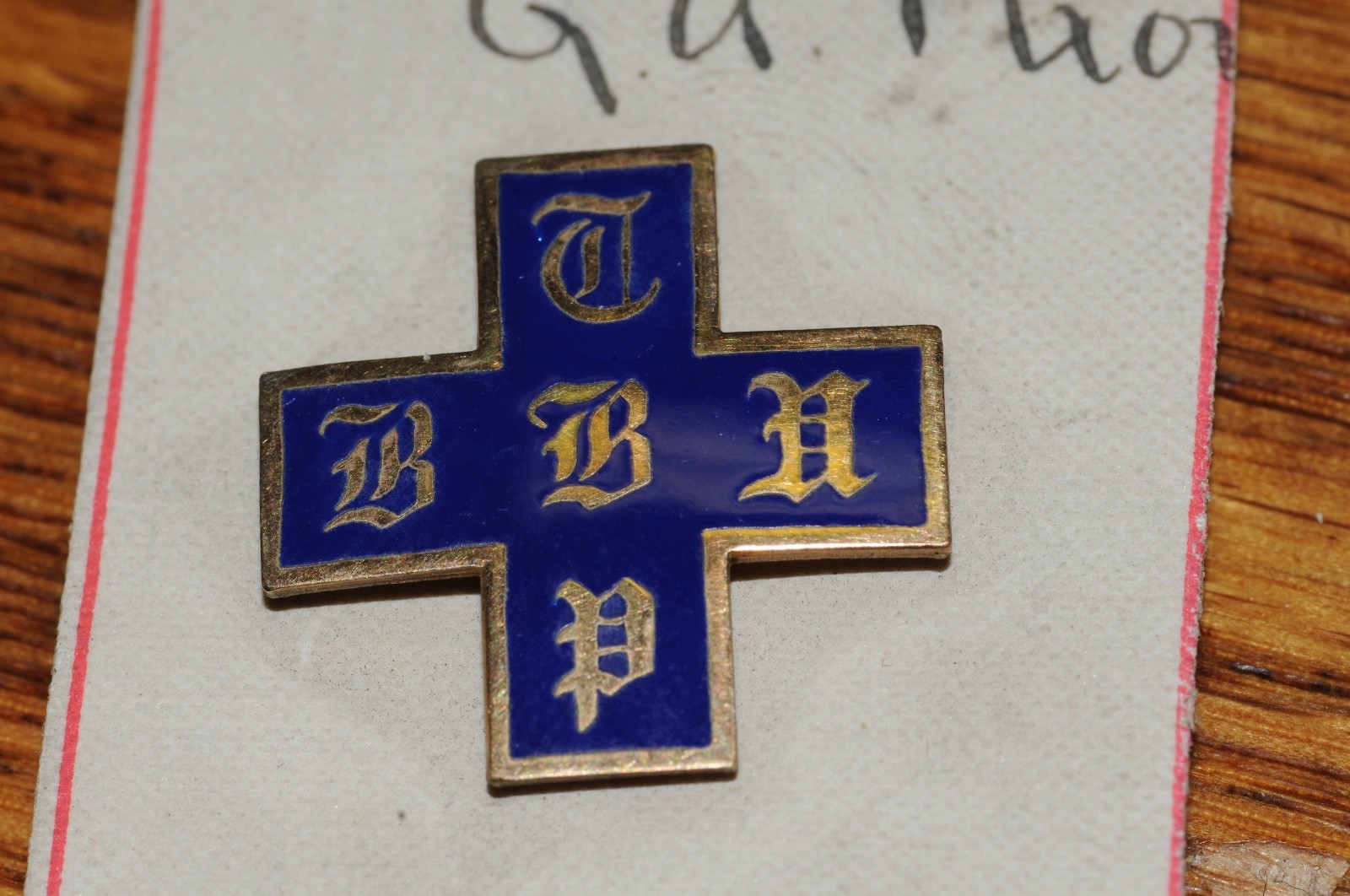 Fraternal Organization Lapel Pin Gold Filled 1897 Historic New Old Stock Old****
