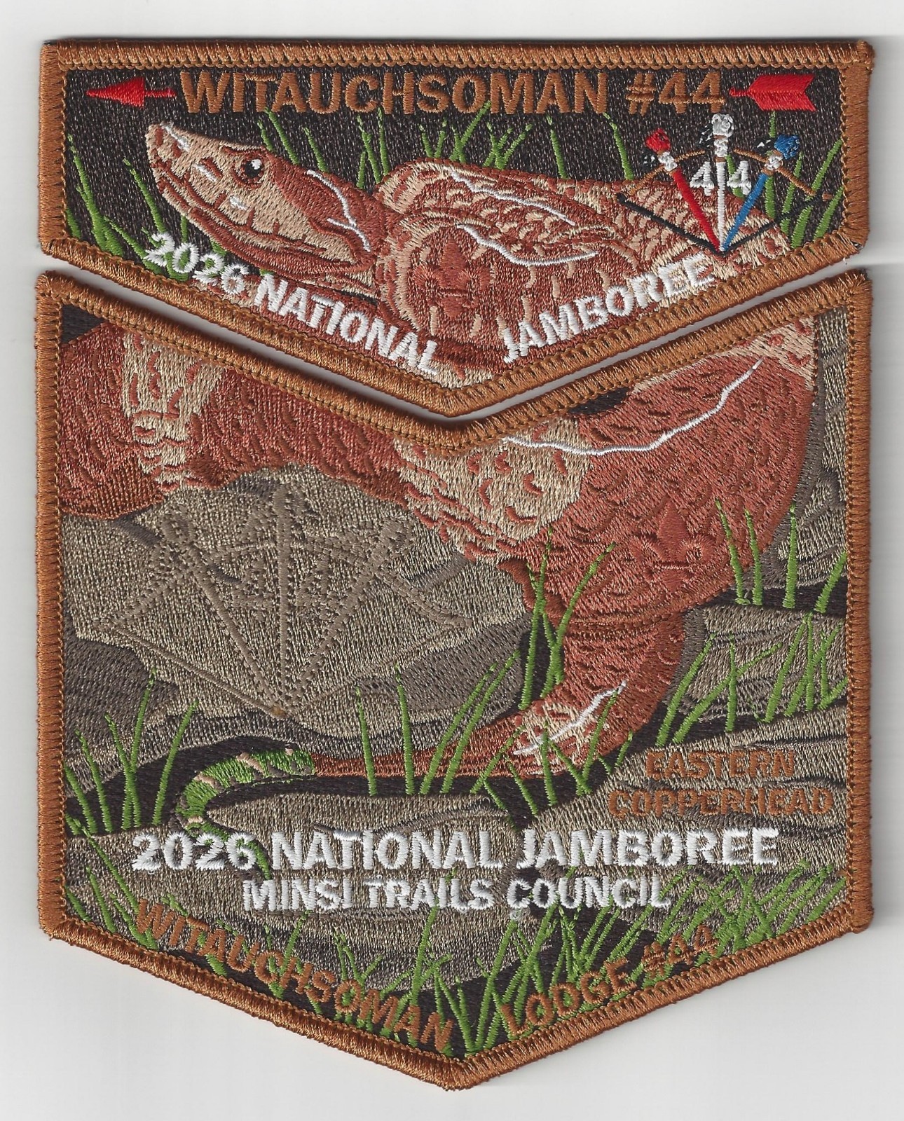 Witauchsoman Lodge 44 OA flap 2026 National Jamboree Minsi Trails Council