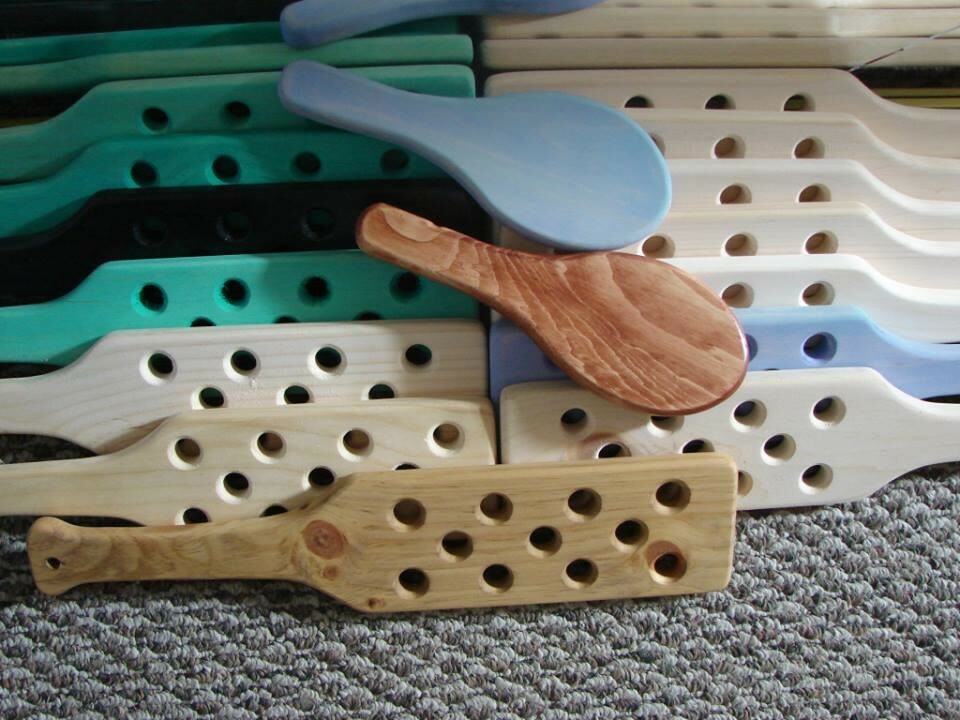 FREE SHIPPING Wooden Spanking Paddle Woodburned (Master) Handmade 