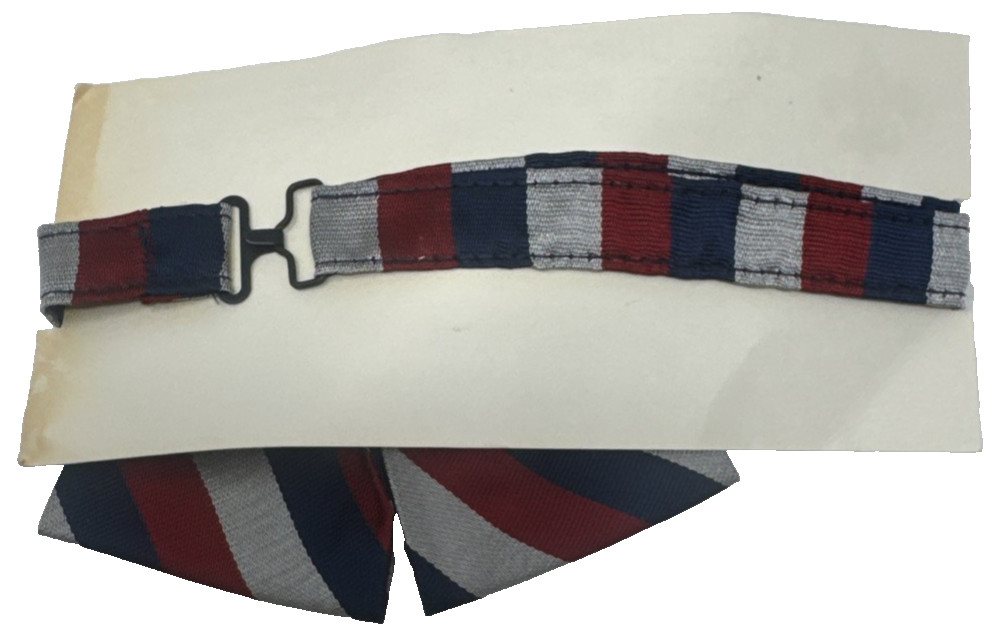 BSA Ladies Uniform Dress Tie Adjustable WPL 10815 Red White Blue Striped