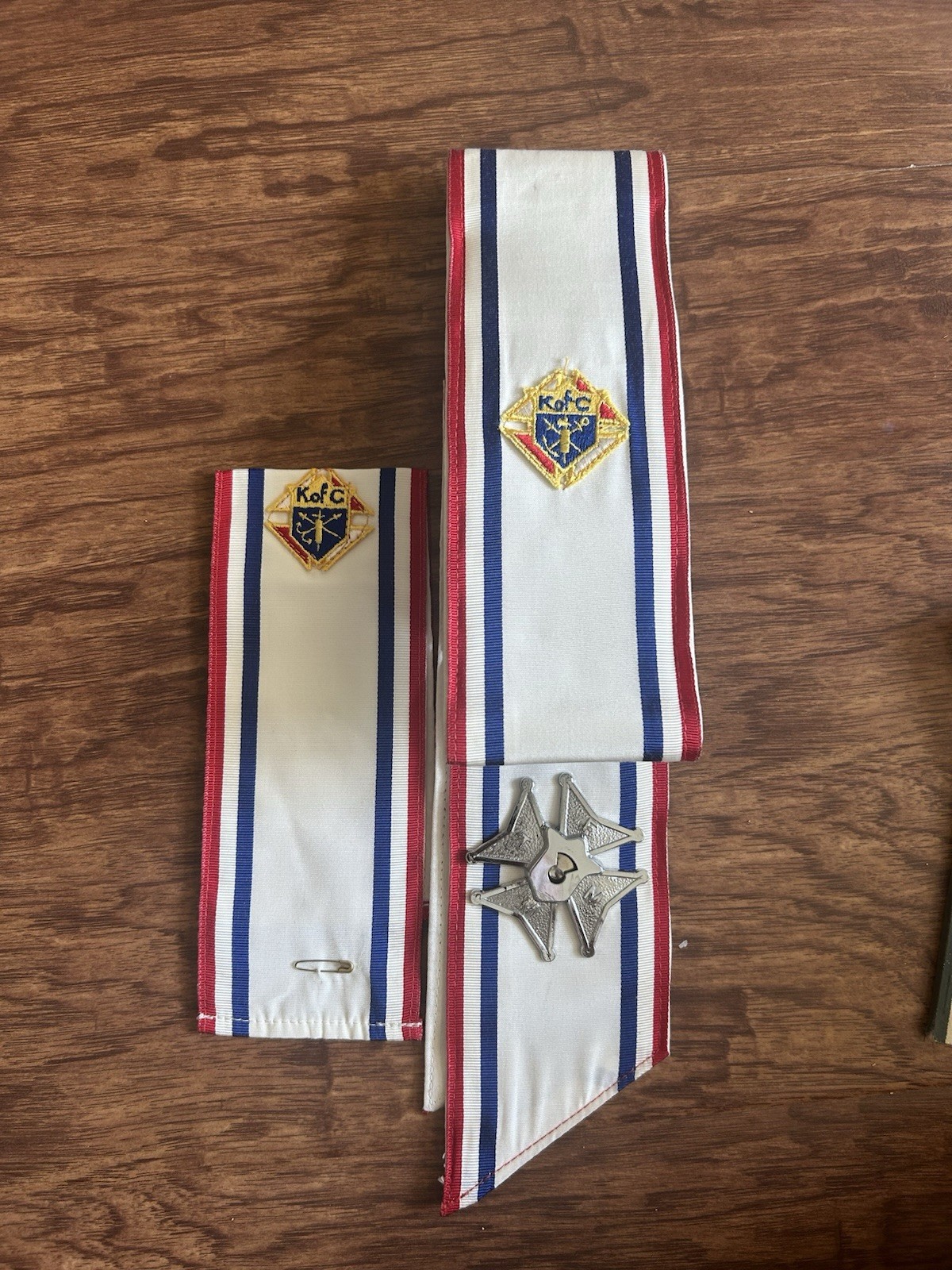 Vintage Knights of Columbus 4th Degree Baldric Sash Lynch & Kelly NY Regalia