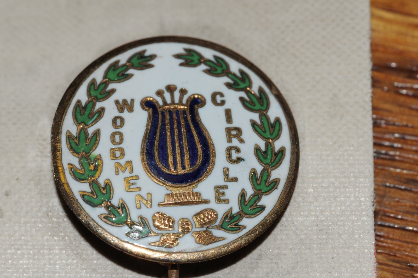 Woodmen Circle Fraternal Organization Pin Gold Filled 1896 New Old Stock Old***