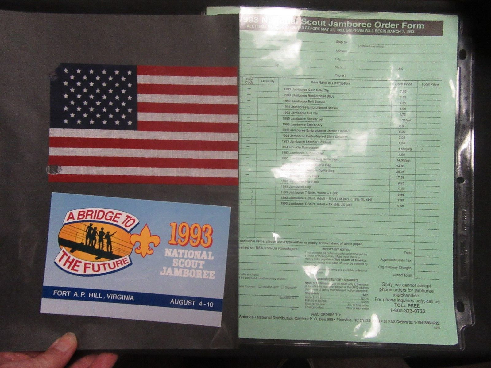 1993 National Jamboree Paper Lot, Dozens of items, 2-3 lbs. PKS7 #3