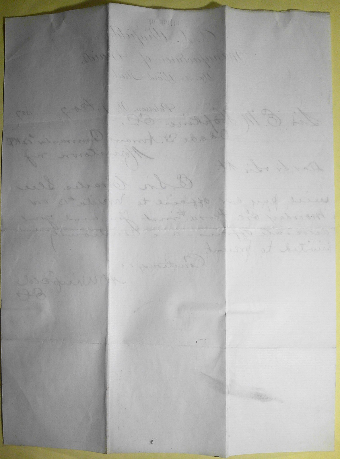 1887 Paterson NJ Letter RD Winfield Braid Mfg to Knights Templar Morristown