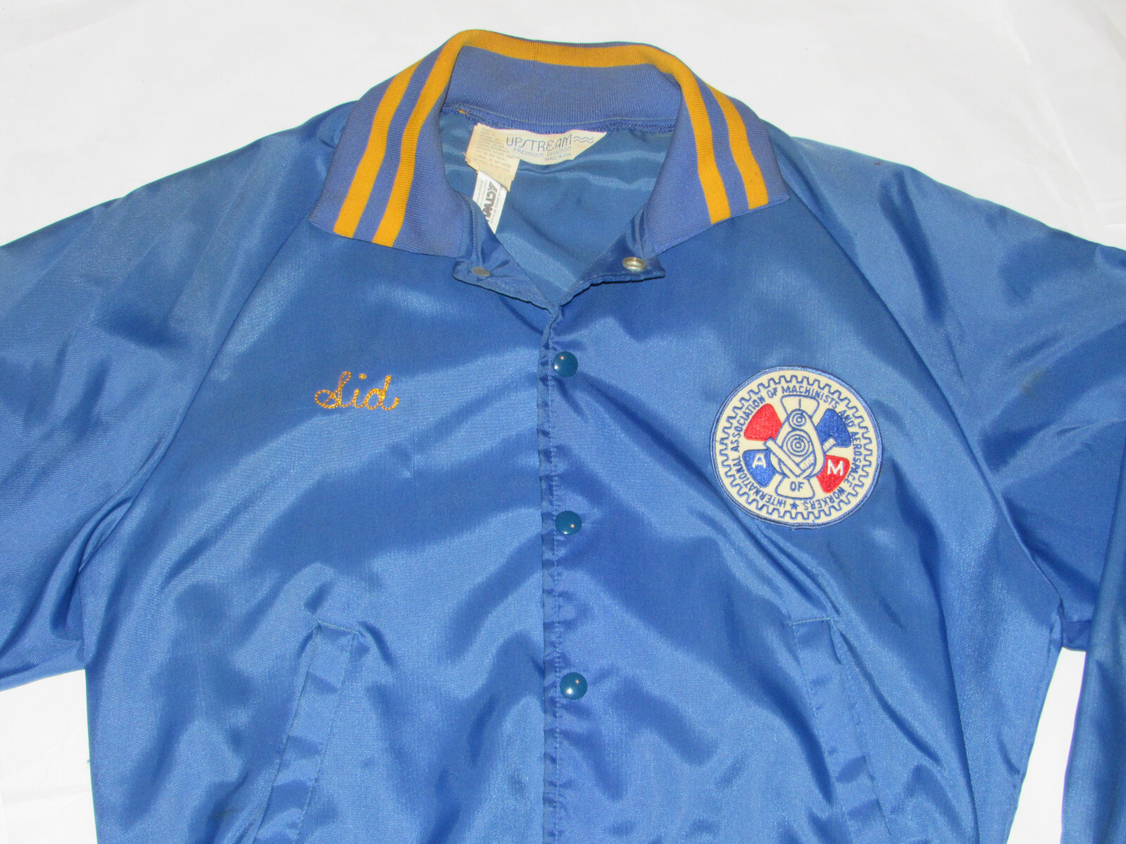 VTG INTERNATIONAL ASSOCIATION OF MACHINISTS & AEROSPACE WORKERS NYLON JACKET! L