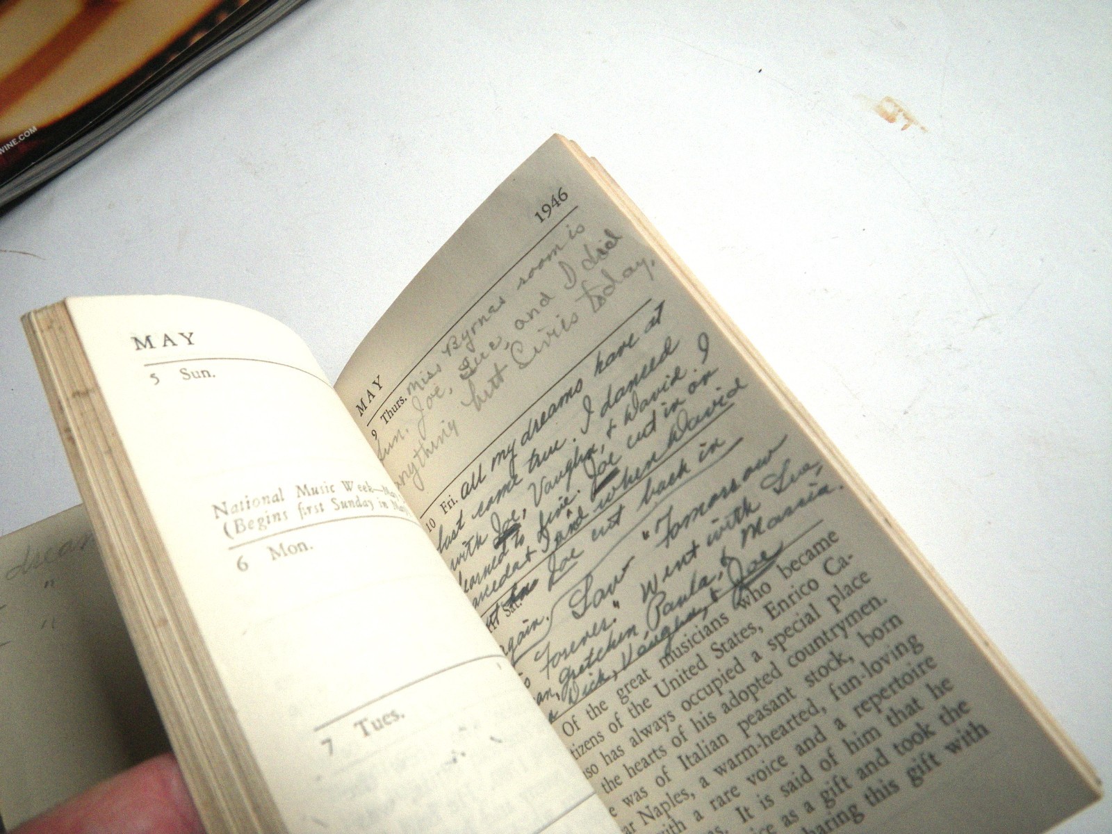 1946 Girl Scout Diary, Bangor Maine Basketball, Camp Natarswi, Lots of Writing