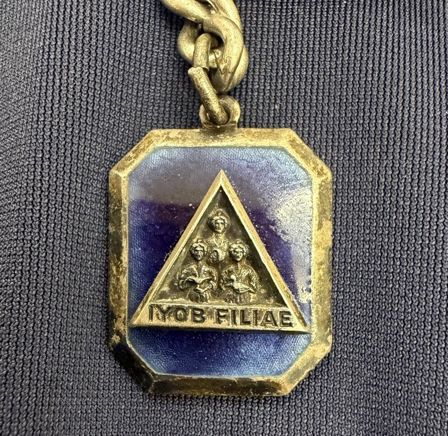 IYOB FILIAE Job’s daughters international Masonic Sterling Silver Charm/pendant