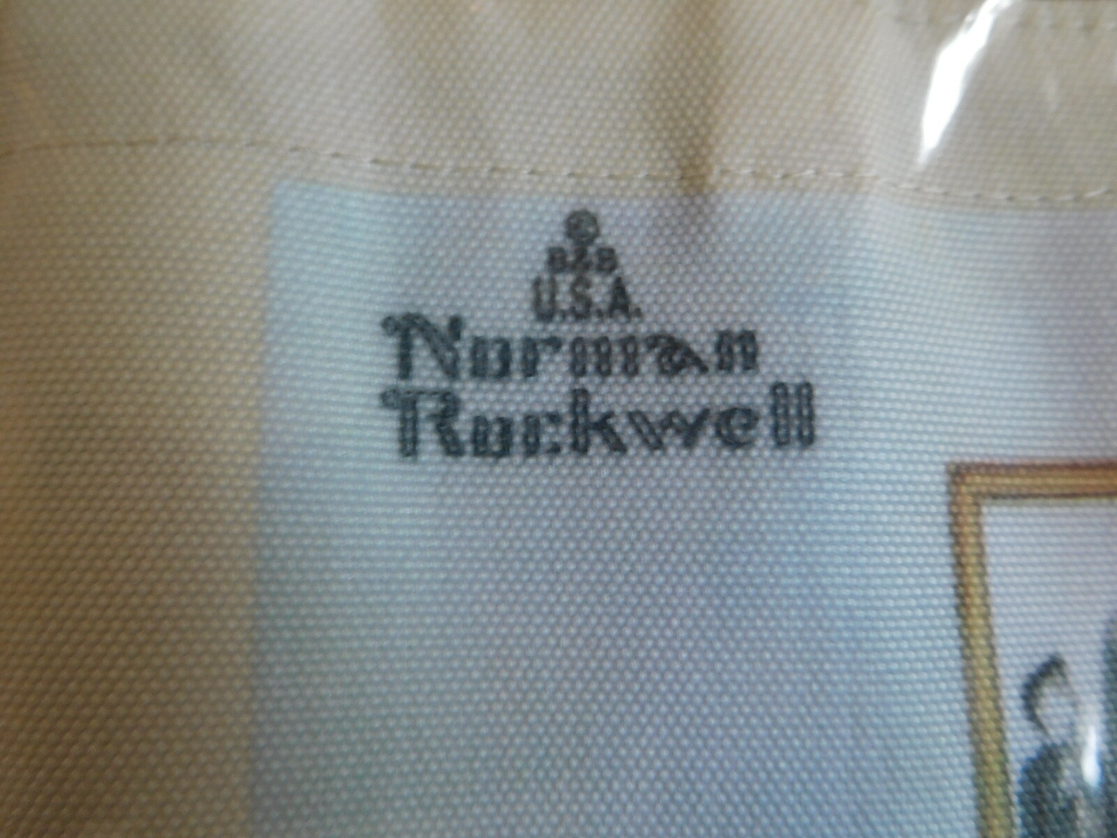 SCOUT BSA NORMAN ROCKWELL CANVAS TOTE BAG “CAN’T WAIT” PRINT CUB RARE PAINTING !