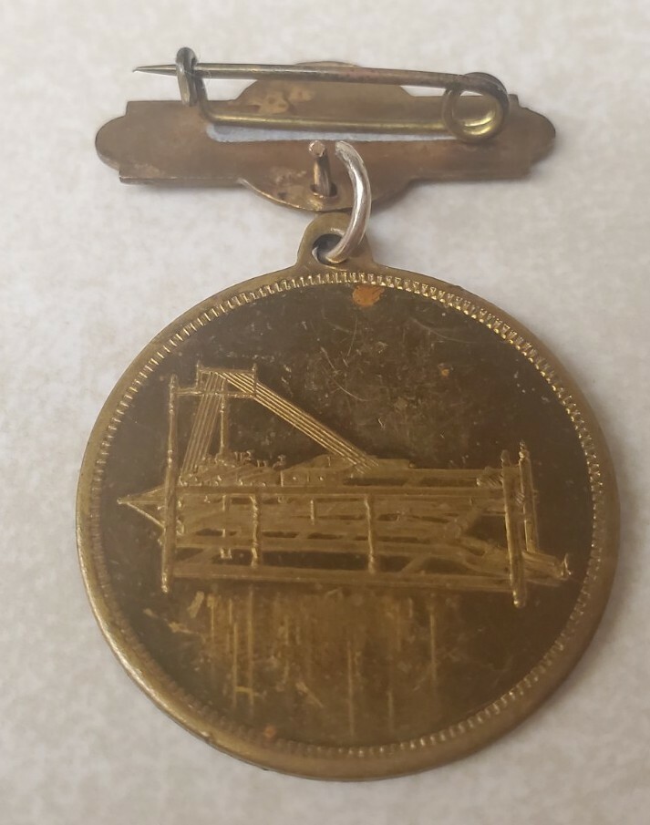 Rulers Association Mask Ball Jan. 23, 1897 Elks Club Souvenir Medal Pinback