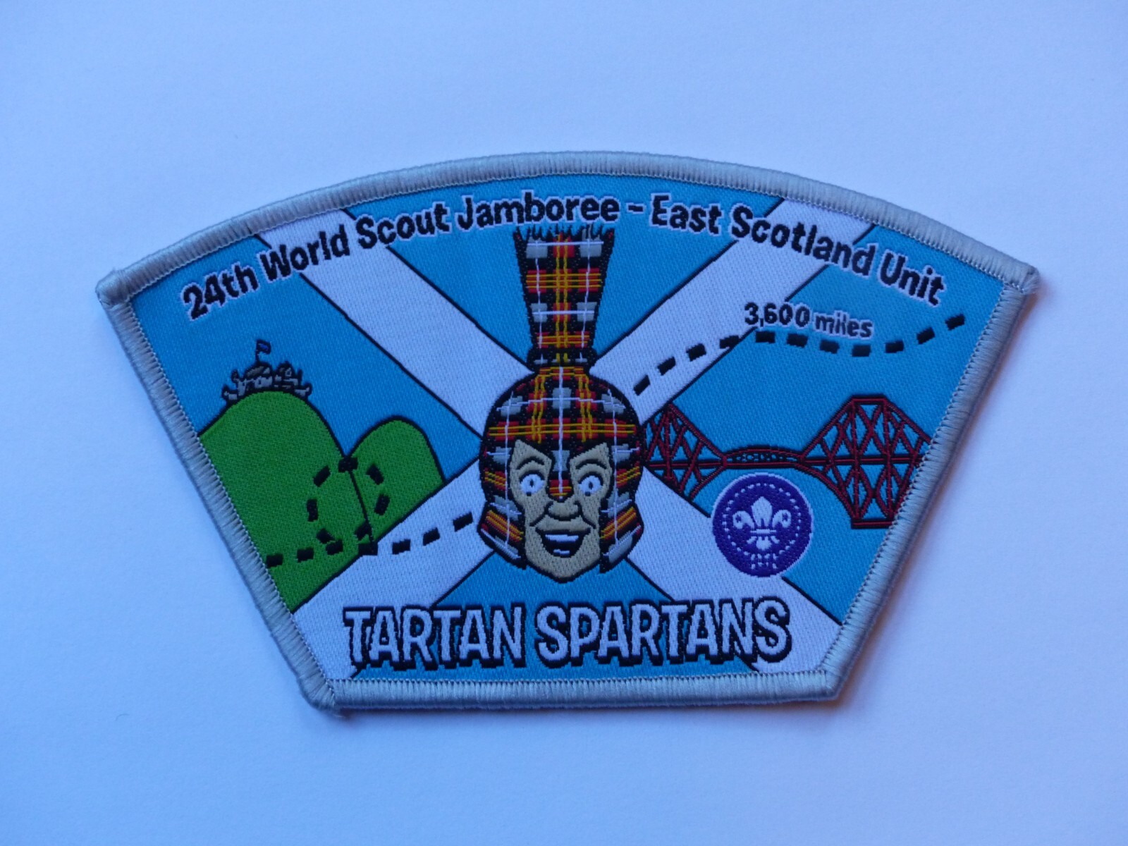 East Scotland Unit Spartans United Kingdom 2019 24th World Scout Jamboree Patch