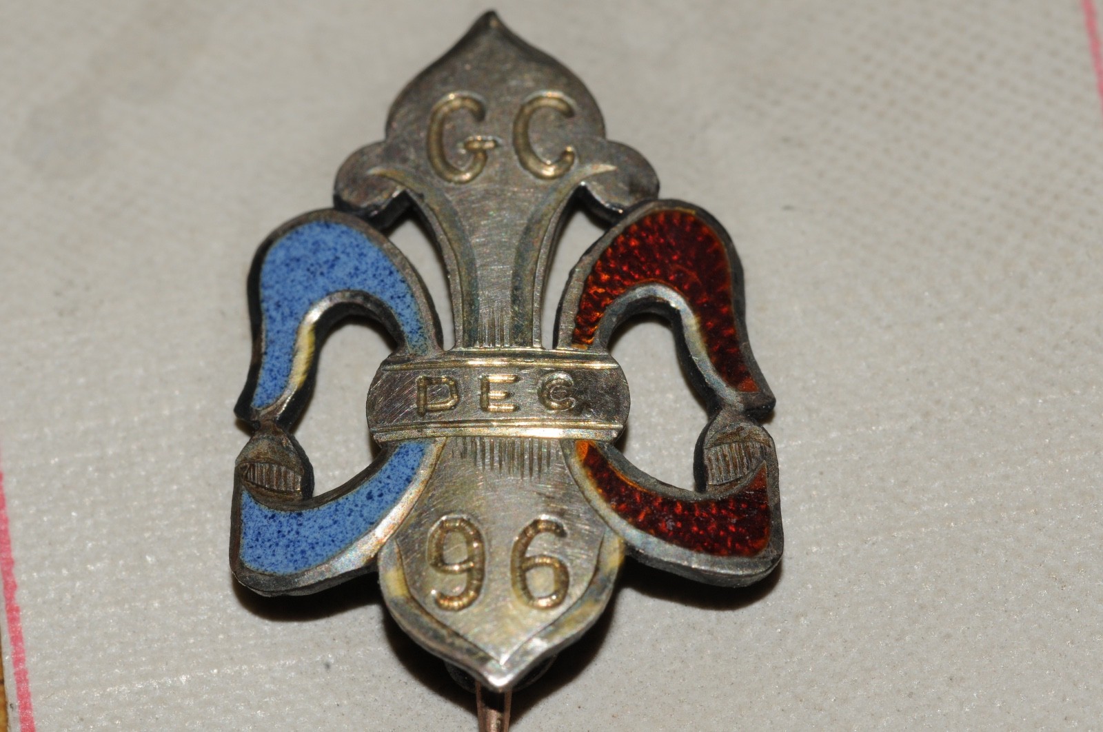 G.C. 96 Dec. Fraternal Organization Pin Gold Filled 1897** Historical NOS Old*